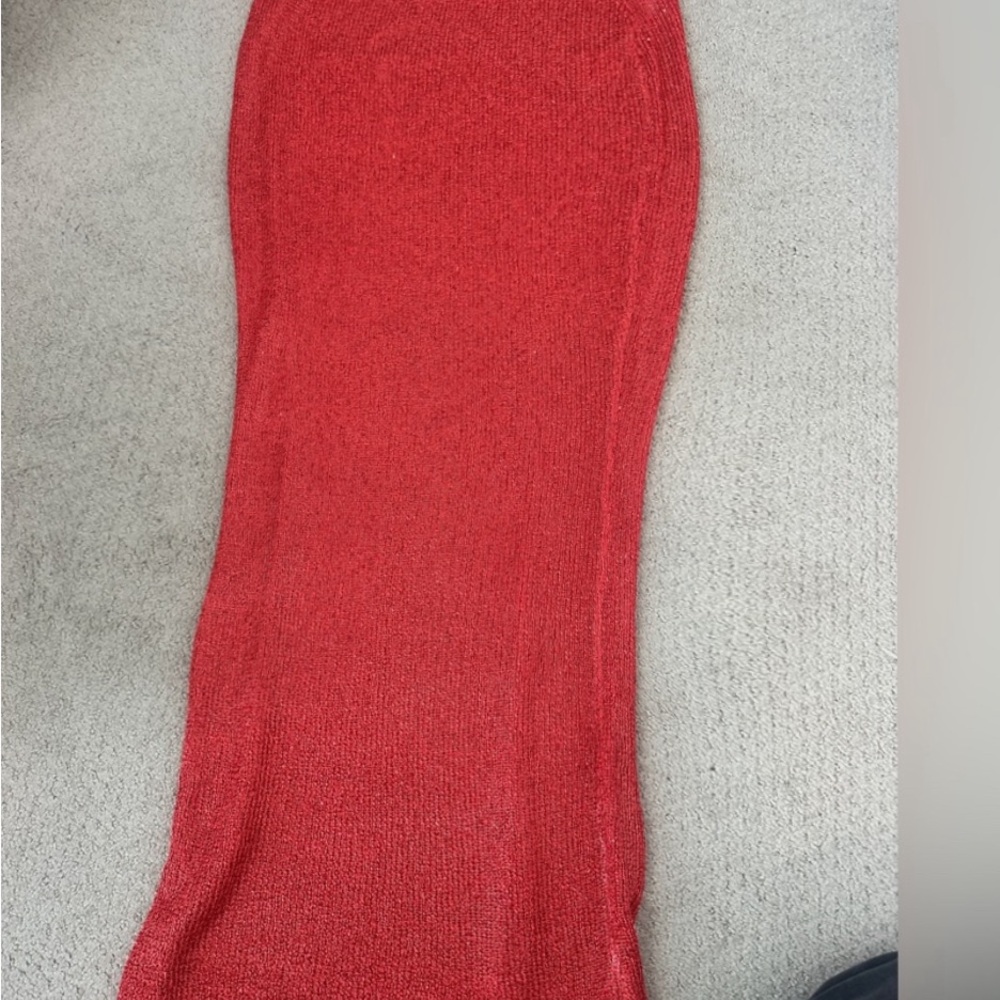 White Fox Boutique Red Maxi Skirt